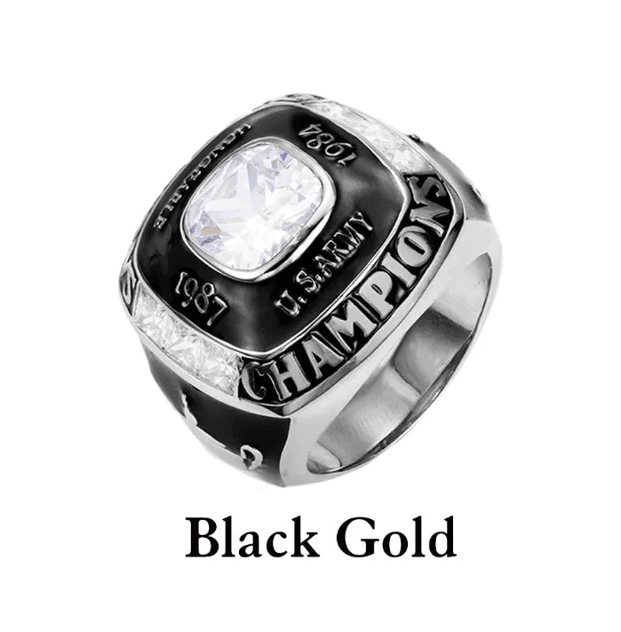 Custom engraving fantasy football ring on sale