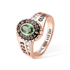 Personalized Class Ring - Customizable with Engraved Name, Graduation Year & School Colors - Ideal Graduation Gift - Belbren