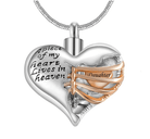 Personalized Custom Ribbed Heart Urn Necklace with Engraved Little Heart – Memorial Ash Pendant for Loved Ones and Pets - Belbren