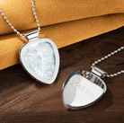 Custom Guitar Pick Holder Necklace - Gold or Silver Pendant with Engraving, Gift for Guitarists, Music Lover Jewelry, Includes 3 Picks - Belbren