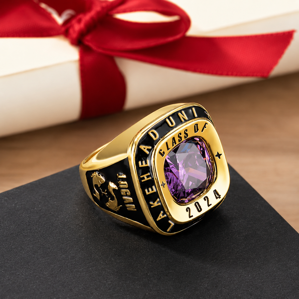 Personalized Men's Graduation Ring | Engraved Class Ring