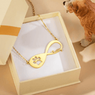 Personalized Pet Memorial Necklace – Infinity Symbol Custom Name Engraving, Hypoallergenic Stainless Steel – Thoughtful Sympathy Gift for Pet Loss - Belbren