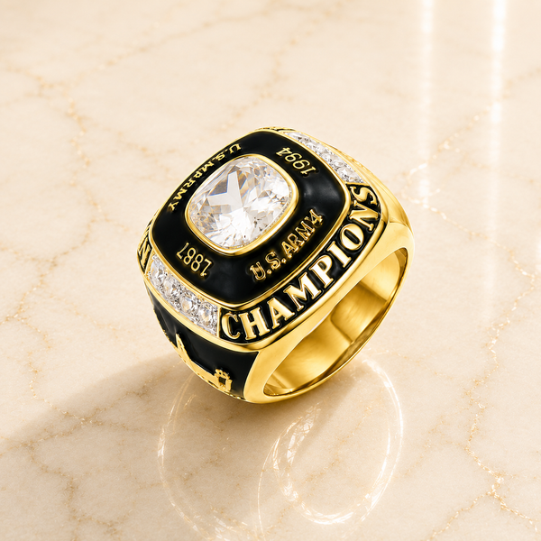 Personalized Championship Ring for Players - Customize with Your Name or Team - Ideal Gift for Sports Fans