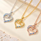 Personalized unicorn name necklaces in silver, gold and rose gold finishes