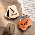 Personalized Violin Rosin Box - Custom Wooden Rosin Case for Violin, Viola, Cello, Bass - Ideal Gift for Musicians, Music Teachers, Students - Belbren