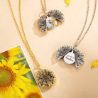 Sunflower Locket Necklace – Custom Photo Charm Pendant with 'You Are My Sunshine' Inscription, Ideal for Gifts - Belbren