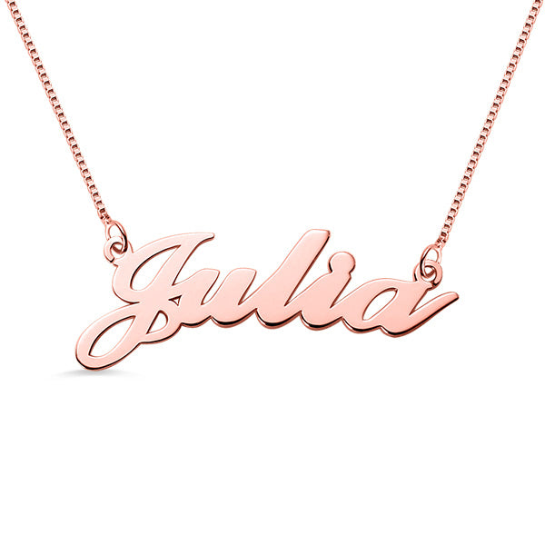 Personalized Classic Name Necklace Sterling  Silver