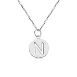 Personalized Cut Out Initial Disc Necklace