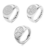 Personalized Caduceus Medical Signet Ring | Medical Symbol Graduation Gifts for Doctors & Nurses