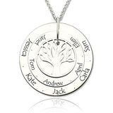 Family Tree Name Necklace for Grandma