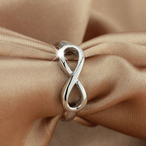 Infinity Sign Ring for Women, Infinity Symbol Ring Sterling Silver, Christmas Gift for Mum, Infinity Friendship Ring, Promise Ring