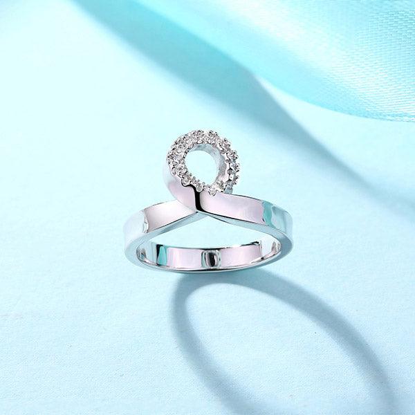 925 Sterling Silver Infinity Ring - Personalize with Gem Birthstones and Custom Engraving - Belbren