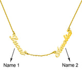 Multiple Name Necklace, Two Name Necklace, Friendship Necklace, Family Necklace, Couples Necklace, Mother's Day Gift