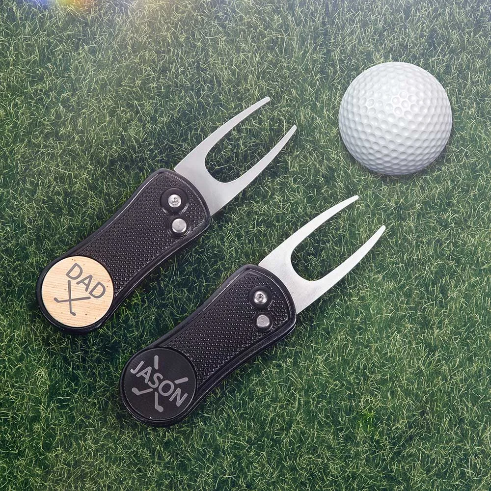 Golf Ball Marker for Men | Golf Accessories | Personalised Custom Monogram Name Golf Ball Marker | Father's Day Gifts For Golfers