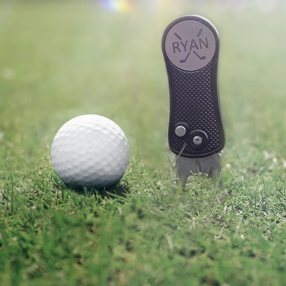 Golf Ball Marker for Men | Golf Accessories | Personalised Custom Monogram Name Golf Ball Marker | Father's Day Gifts For Golfers