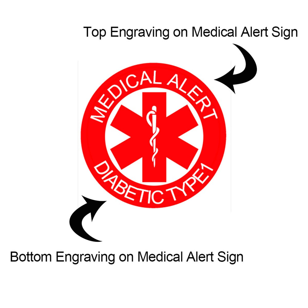 Customized Medical Alert for Apple Watch Band | Medical ID Tag | Medical Alert Bracelet | Alert ID Tag for Watch Band