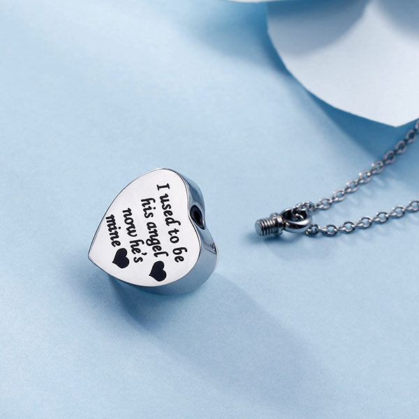 Personalized Cremation Urn Necklace for Human Ashes | Heart Shape Urn Cremation Memorial Jewelry | Cremation Urn for Dog Ashes