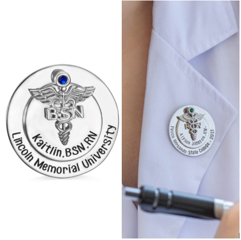 RN Pin for Pinning Ceremony | RN Brooch | Nursing Pinning Ceremony | Gift for Nurse Graduate | BSN RN Nurse Pins