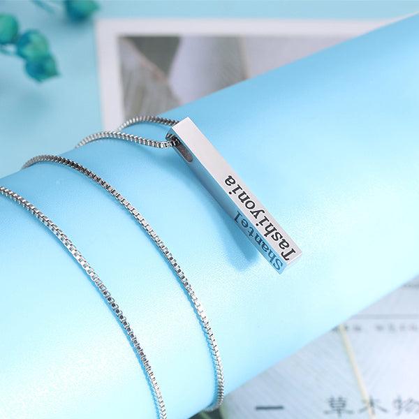 Custom Engraved Men's Bar Necklace - Stylish & Versatile, Perfect for Father's Day, Christmas, and Birthday Gifts - Belbren