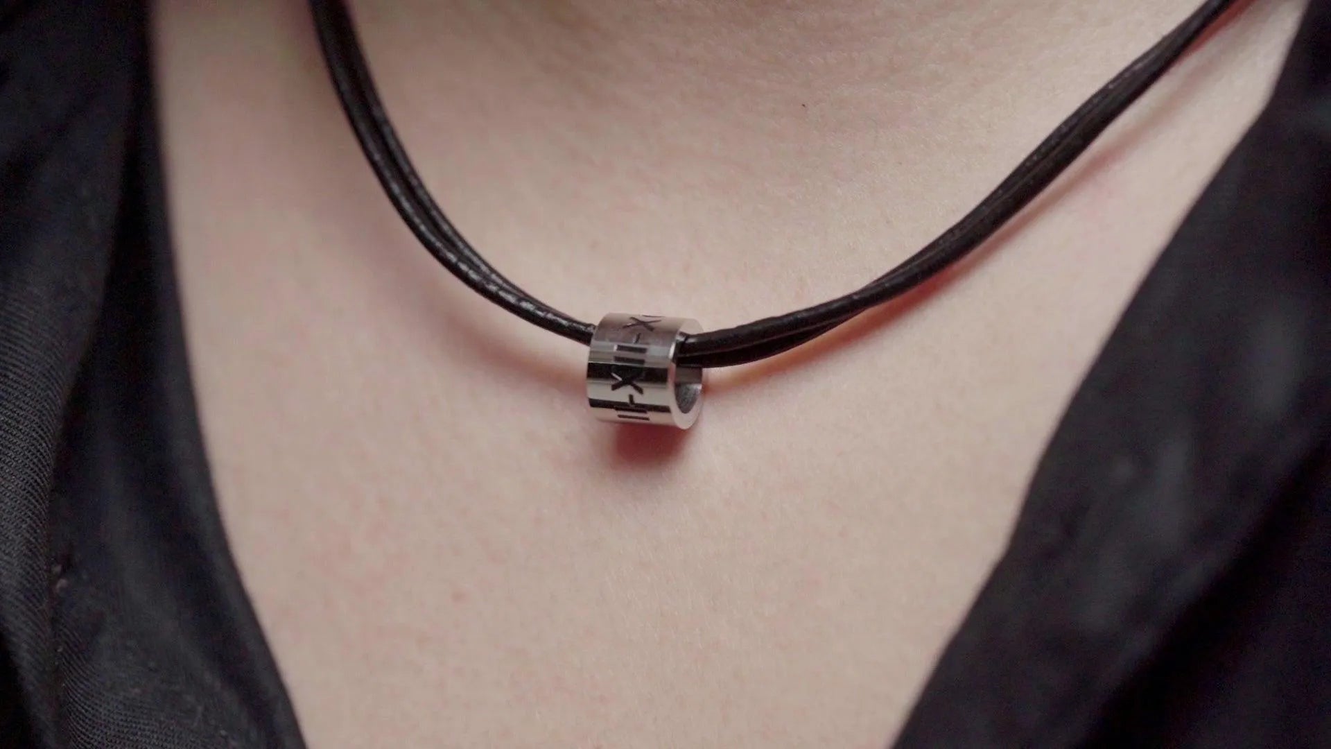 Custom Engraved Men's Leather - Bead Necklace - Stylish and Personalized Gift for Him - Belbren