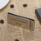 Custom Engraved Stainless Steel Money Clip - Personalized Gift for Men and Women - Belbren