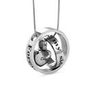 Customizable Memorial Necklace - 'No Longer by My Side, Forever in My Heart' - Personalized Cremation Urn Jewelry - Belbren