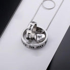 Customizable Memorial Necklace - 'No Longer by My Side, Forever in My Heart' - Personalized Cremation Urn Jewelry - Belbren