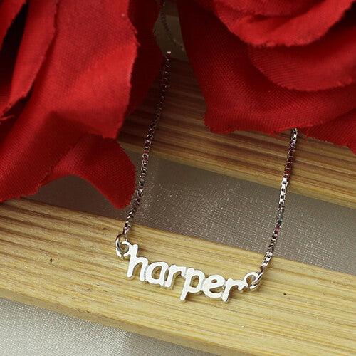 Dainty Name Necklace, Minimalist Name Necklace, Personalized Name Jewelry, Everyday Layering Necklace, Mini Name Necklace, Tiny Choker Name Necklace - Belbren