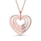 Engraved Family Heart Necklace In Sterling Silver - Belbren