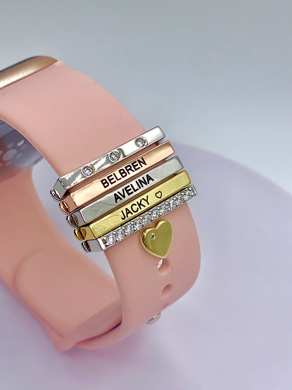 Personalized Apple Watch Charm | Charm for Apple Watch Band | Custom Name Watch Accessories