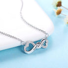 Infinity Name Necklace, Infinity Necklace for Mom, Mothers Necklace, Anniversary Gift for Her, Couples Necklace, Heart Infinity Necklace - Belbren