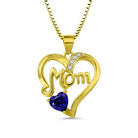 Mom Heart Necklace With Birthstone - Belbren