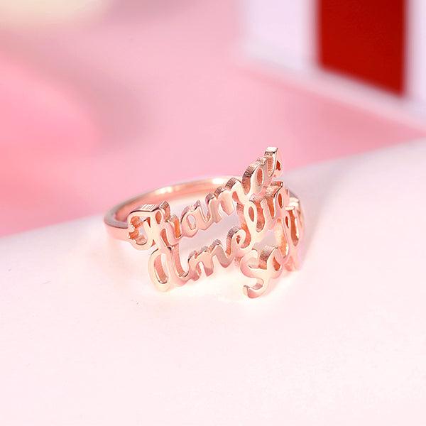 Personalized 3 Name Ring - Belbren