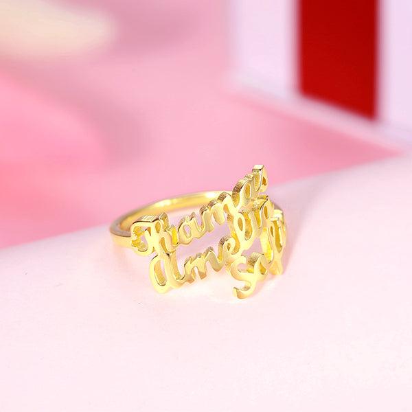 Personalized 3 Name Ring - Belbren