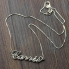 Personalized 3D Carrie Name Necklace 18K Gold Plated Silver - Belbren