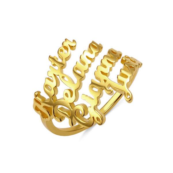 Personalized 4 Name Ring - Belbren