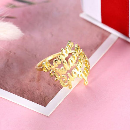 Personalized 4 Name Ring - Belbren