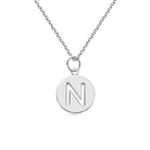 Personalized Cut Out Initial Disc Necklace - Belbren