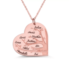 Personalized Family Tree Necklace with Engraved Names and Heartfelt Message - Custom Jewelry Ideal Gift for Mothers, Grandmothers, and Loved Ones - Belbren