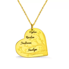 Personalized Family Tree Necklace with Engraved Names and Heartfelt Message - Custom Jewelry Ideal Gift for Mothers, Grandmothers, and Loved Ones - Belbren