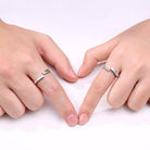 Personalized Infinity Couple Rings – Custom Engraved Sterling Silver Matching Bands for Eternal Love - Belbren