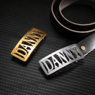 Personalized Name Belt Buckle - Silver & Gold Finish, Hip-Hop Accessory for Men & Women - Belbren