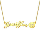 Personalized Name Emoji Necklace Sterling Silver - Belbren