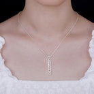 Personalized Special 3D Bar Necklace In Sterling Silver - Belbren