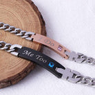 Premium Couples Bracelet Set - Stainless Steel with Birthstones, His & Hers, Perfect for Gifts & Special Occasions - Belbren