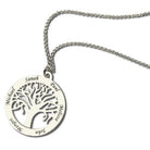 Sterling Silver Tree of Life Necklace | Custom Engraved Family Tree Name Necklace | Mother's Day Gifts - Belbren